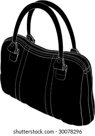 Woman's Bag Vector 03