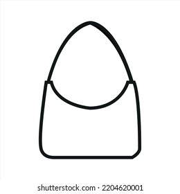 Woman's bag Vector illustration of isolated icon. Perfect for web design, logos, apps