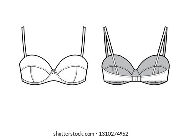 womans bra sketch