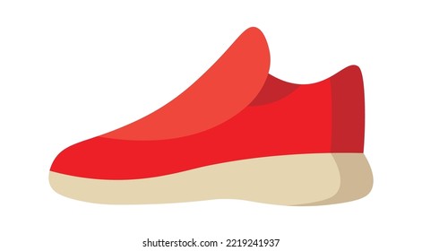 Woman's comfort shoe flat illustration