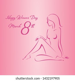 woman's day art background vector