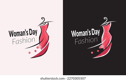 Woman's Day Fashion Logo Design