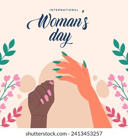 Woman's Day illustration vector backgroud. Vector eps 10