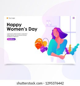 WOMAN'S DAY LANDING PAGE ILLUSTRATION