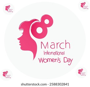 Womans day vector illustration. Good for banner, poster, greeting card, party card, invitation, template, advertising, campaign, and social media.