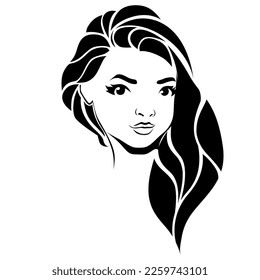 woman's face for cosmetics advertising