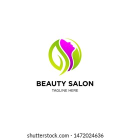 Woman's face in flower leaves. Abstract design concept for beauty salon