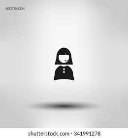 Woman's face icon