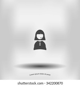 Woman's face icon
