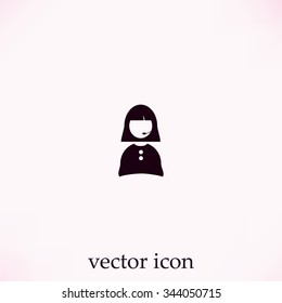 Woman's face icon