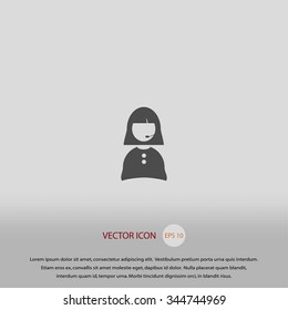 Woman's face icon