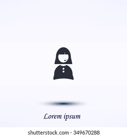 Woman's face icon