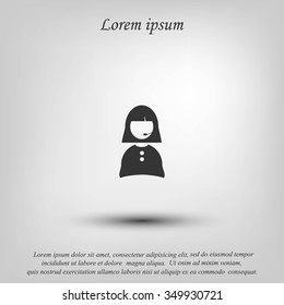 Woman's face icon