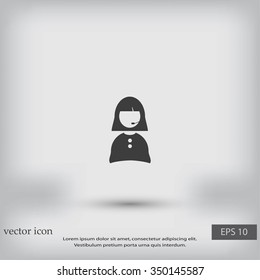 Woman's face icon