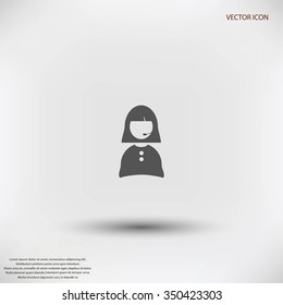 Woman's face icon