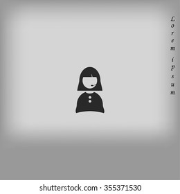 Woman's face icon