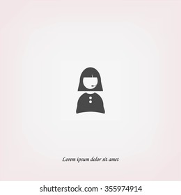 Woman's face icon