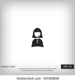 Woman's face icon