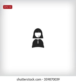 Woman's face icon