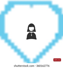 Woman's face icon