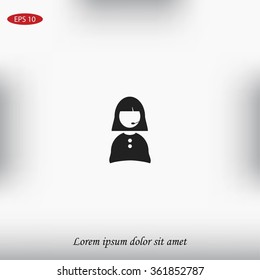 Woman's face icon
