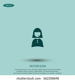 Woman's face icon