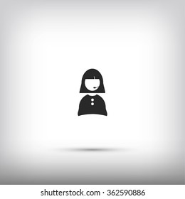 Woman's face icon