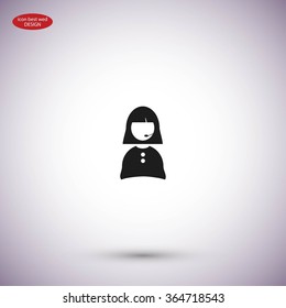 Woman's face icon