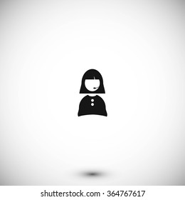 Woman's face icon