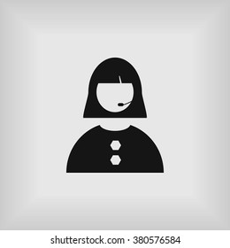 Woman's face icon
