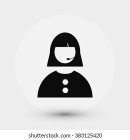 Woman's face icon