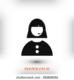 Woman's face icon