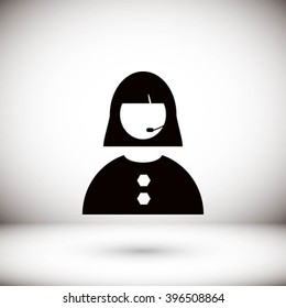 Woman's face icon