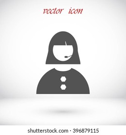 Woman's face icon