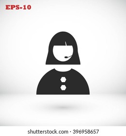 Woman's face icon