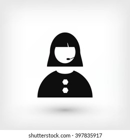 Woman's face icon