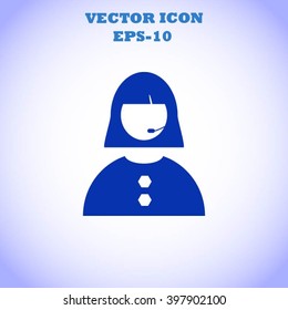 Woman's face icon