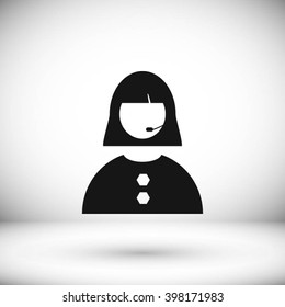 Woman's face icon