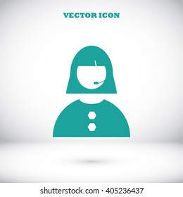 Woman's face icon