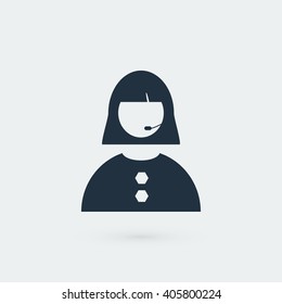 Woman's face icon
