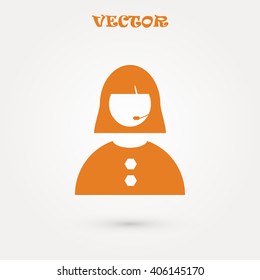 Woman's face icon