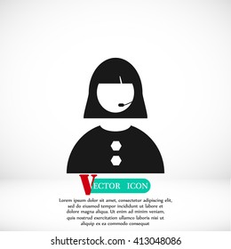 Woman's face icon