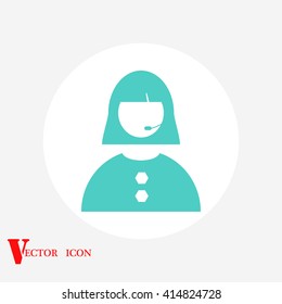 Woman's face icon