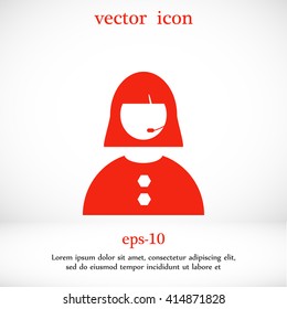 Woman's face icon