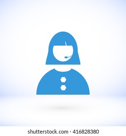 Woman's face icon