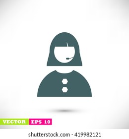 Woman's face icon