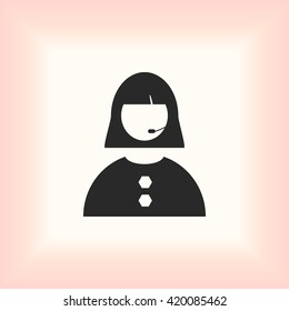 Woman's face icon