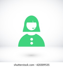Woman's face icon