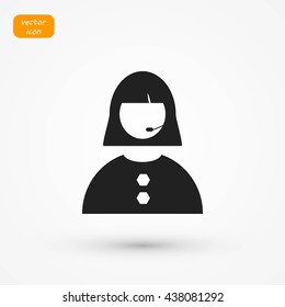 Woman's face icon