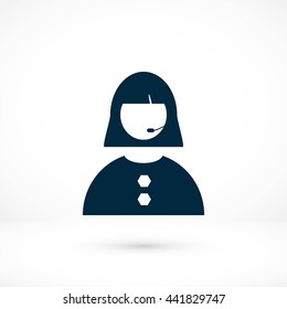 Woman's face icon